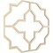Ekena Millwork 33W x 33H x 38T Small Laird Decorative Fretwork Wood Ceiling Panels, Birch CELW33X33X0375LRDBI - alternate 4